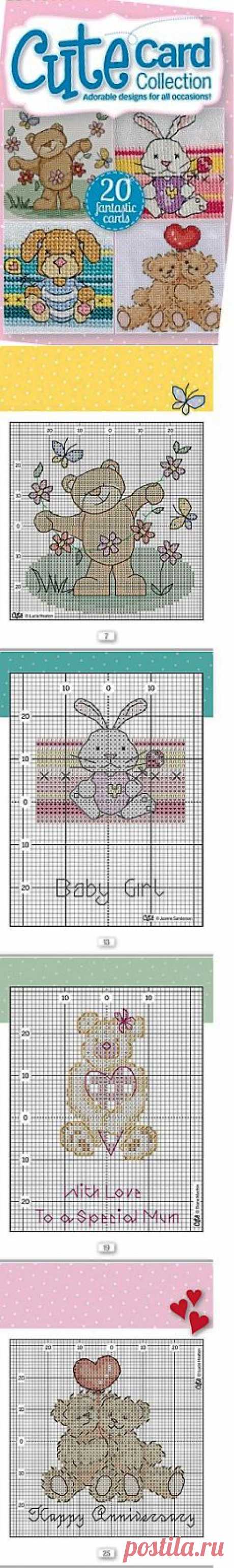 Cute card collection (приложение к журналу Cute Cross Stitch №2 2013).