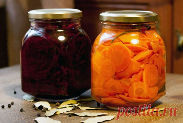 Маринованные свекла и морковь | Интересные рецепты