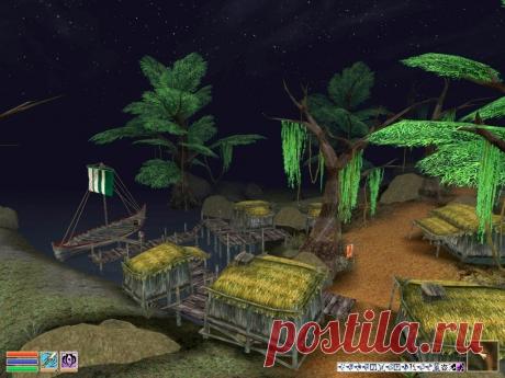 Хла Оуд (Hla Oad).
Нищая рыбацкая деревушка в болотных топях Горького берега, единственная связь с миром которой – потрепанная Гарпия, суденышко Балени Салавел. Но это на первый взгляд. На деле Хла Оуд – столица контрабандного промысла всего Вварденфелла. Корабли контрабандистов швартуются в «теневых доках», чуть южнее. В поселение стекаются торговцы нелегальным сырьем, воры, разбойники и прочие темные личности.