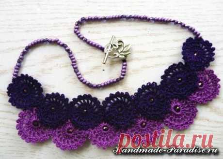 Вязаное крючком ожерелье | Handmade-Paradise