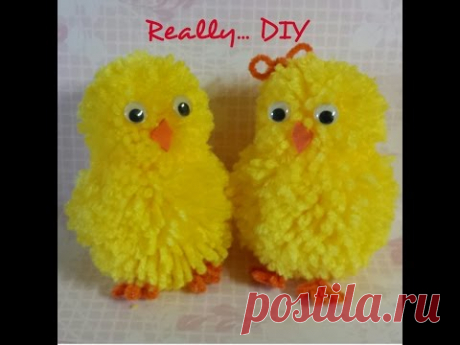 pompom chick & bunny tutorial