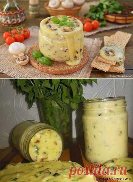 Нереально вкусный домашний плавленый сыр с шампиньонами!