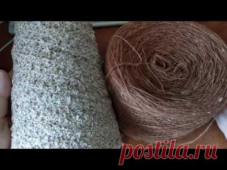 Косынка спицами от угла, мастер-класс