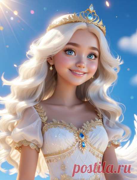 Светлый Ангел в Стиле Pixar. Нейросеть Стейбл Дифьюжн - Stable Diffusion 1.5 / SDXL примеры промтов - Форум ИИ о нейросетях - Yes Ai