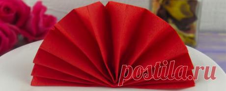 Веер из салфеток для сервировки стола Элегантно сложенные салфетки веером, подходят не только для изысканных ресторанов и различных праздничных приемов. Используя простую и быструю технику складывания салфеток, которую я покажу в этом видео, вы сможете, с легкостью повторить и добавить такой же стильный штрих к своему ужину
