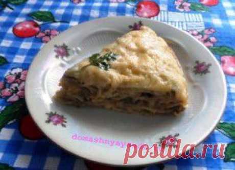 Блинный торт с грибами | Домашняя еда
