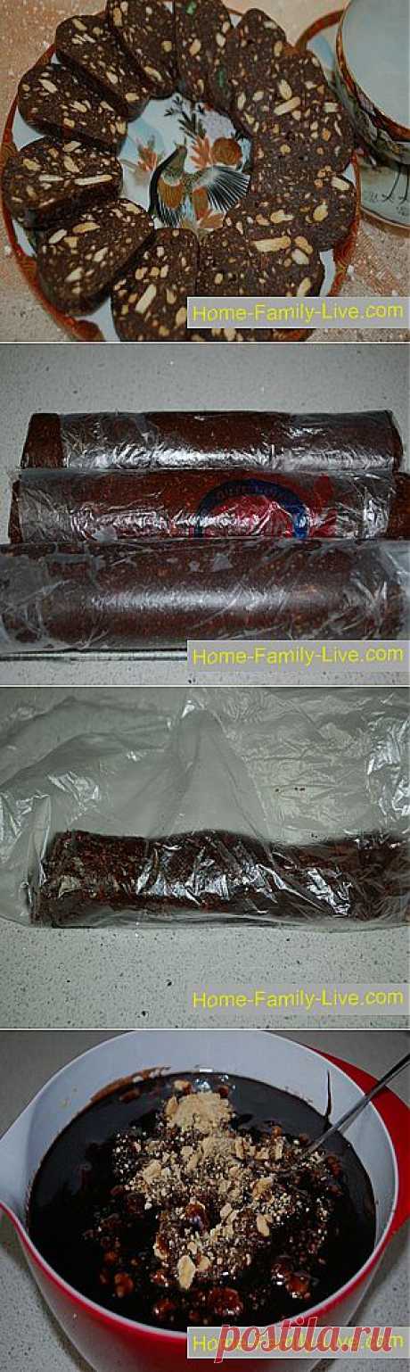 Кулинарные рецепты Шоколадная колбаса &amp;raquo; Кулинарные рецепты