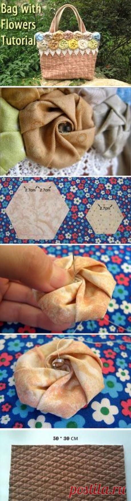 Summer Bag with Flowers. DIY tutorial