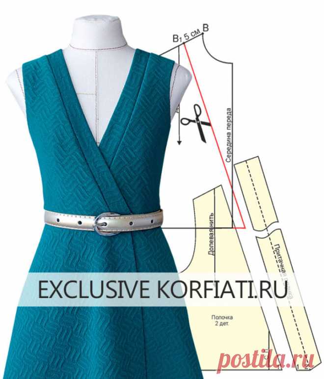 Выкройки трикотажных платьев с запахом от Анастасии Корфиати
