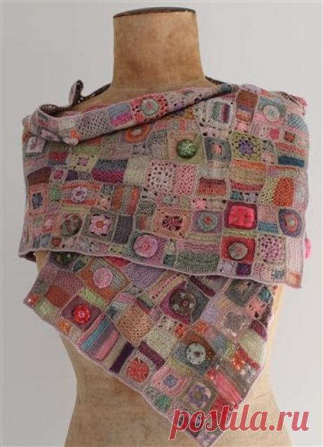 forkandneedle: (via Sophie Digard Scarf) - beautiful knitting