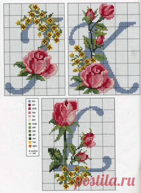 вышивание крестиком цветы - Поиск в Google
