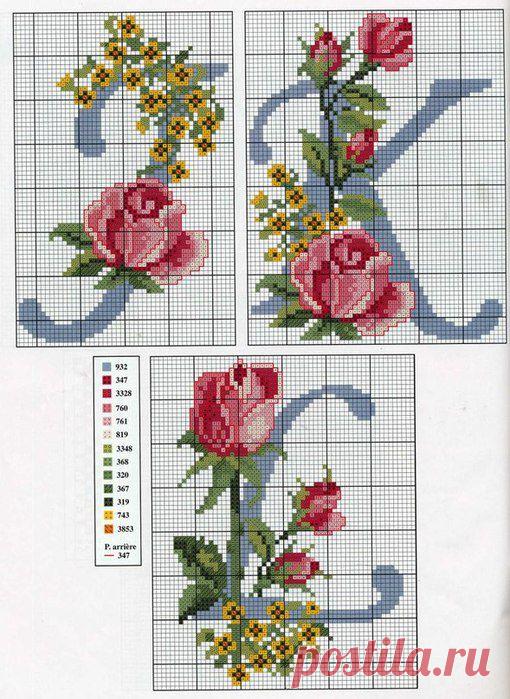 вышивание крестиком цветы - Поиск в Google
