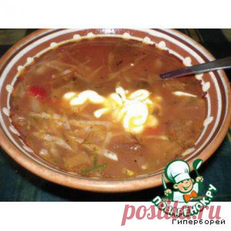 Борщ постный с фасолью "Бабулина радость" - кулинарный рецепт