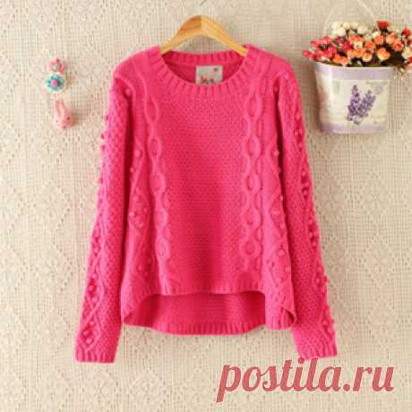 Latest-2015-Women-Front-Short-design-Round-Neck-Knitwear-High-Street-Pullovers-Candy-color-Long-Sleeve.jpg (300×300)