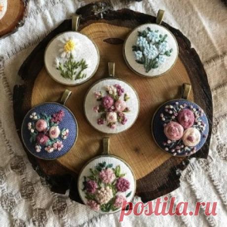 Нежная вышивка