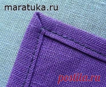 Обработка срезов ткани под прямым углом