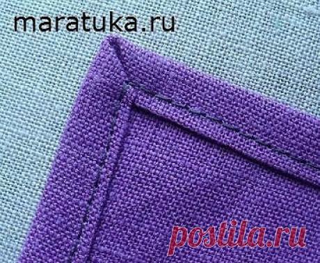 Обработка срезов ткани под прямым углом