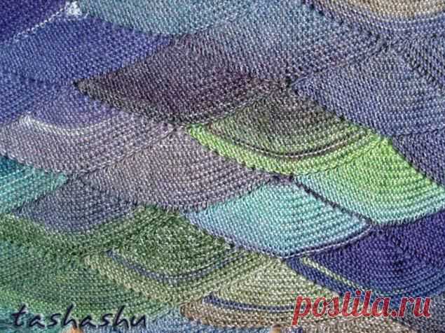 Потрясающе красивый рисунок "Чешуя". МК