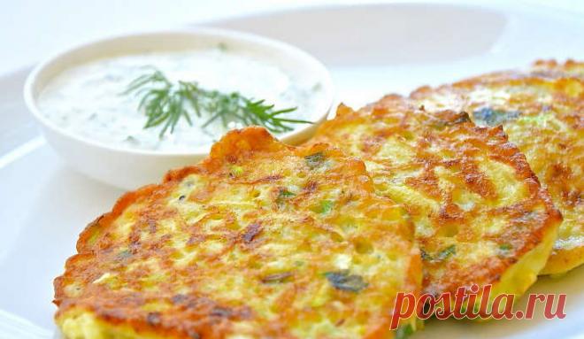 Кабачковые оладьи, рецепт с сыром и чесноком