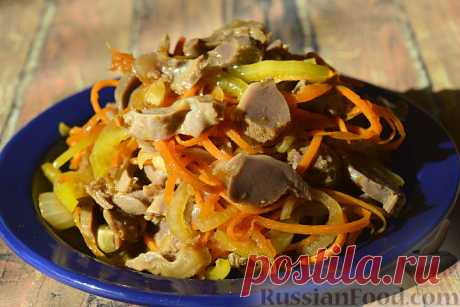 Рецепт: Хе из куриных желудков на RussianFood.com