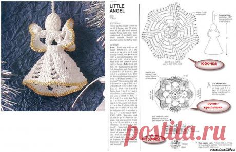 Как вязать ангела крючком