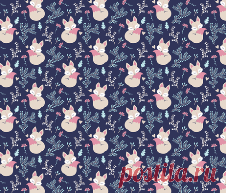 Sleeping Fox - close together - navy fabric - ewa_brzozowska - Spoonflower If you need any other scale/rotated version, please let me know :)