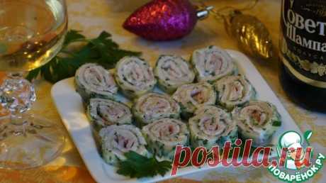 Сырно-ветчинная закуска - кулинарный рецепт