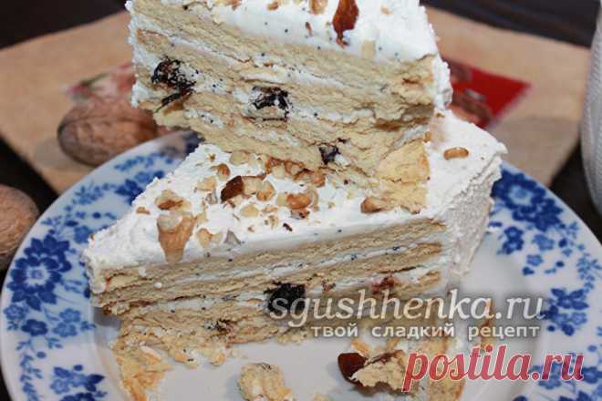 Торт без выпечки за 15 минут: очень сочный и вкусный