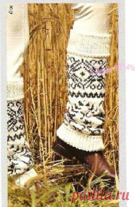 норвежский узор - гетры