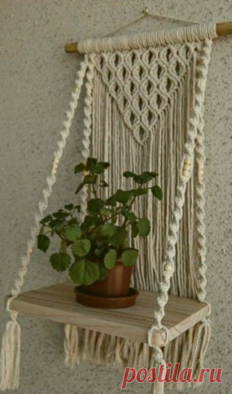 Простота узлов макраме помогает создавать уникальные по красоте вещи! Идеи декора. | Юлия Жданова | Яндекс Дзен