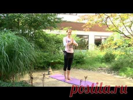 Yoga - Yogasequenz mit Katja: Standübungen für Erdung und Gleichgewicht - YouTube