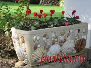 УКРАШЕНИЕ ЦВЕТОЧНЫХ ГОРШКОВ