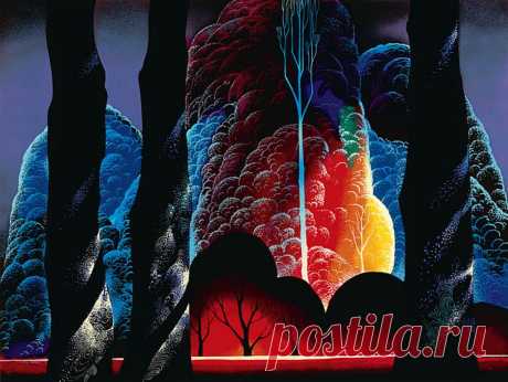 Фантастически красивые пейзажи. Художник Эйвинд Эрл / Eyvind Earle (США, 1916-2000)