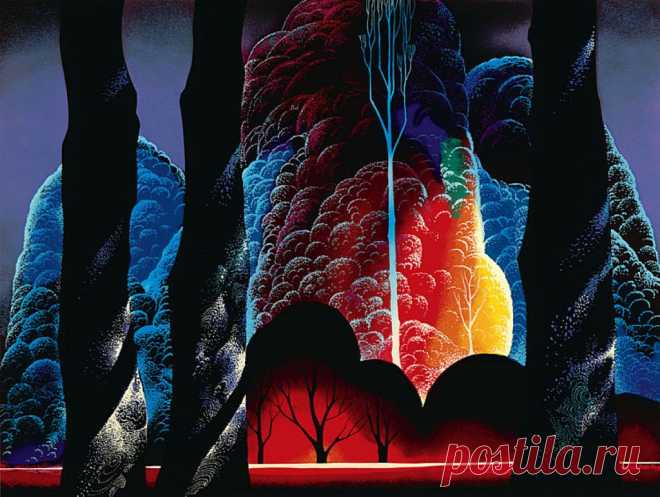 Фантастически красивые пейзажи. Художник Эйвинд Эрл / Eyvind Earle (США, 1916-2000)