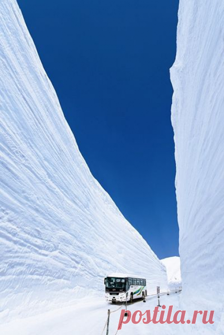 Wall of snow Tateyama JAPAN