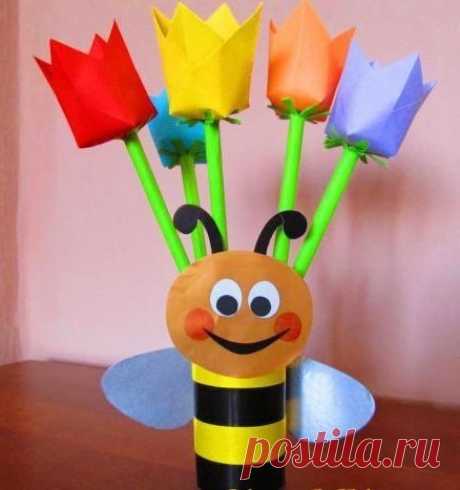 Тюльпаны из бумаги