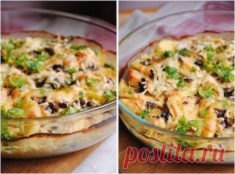 Картофельный гратен с курицей и грибами
Божественный рецептик
Рецепт:
Показать полностью…