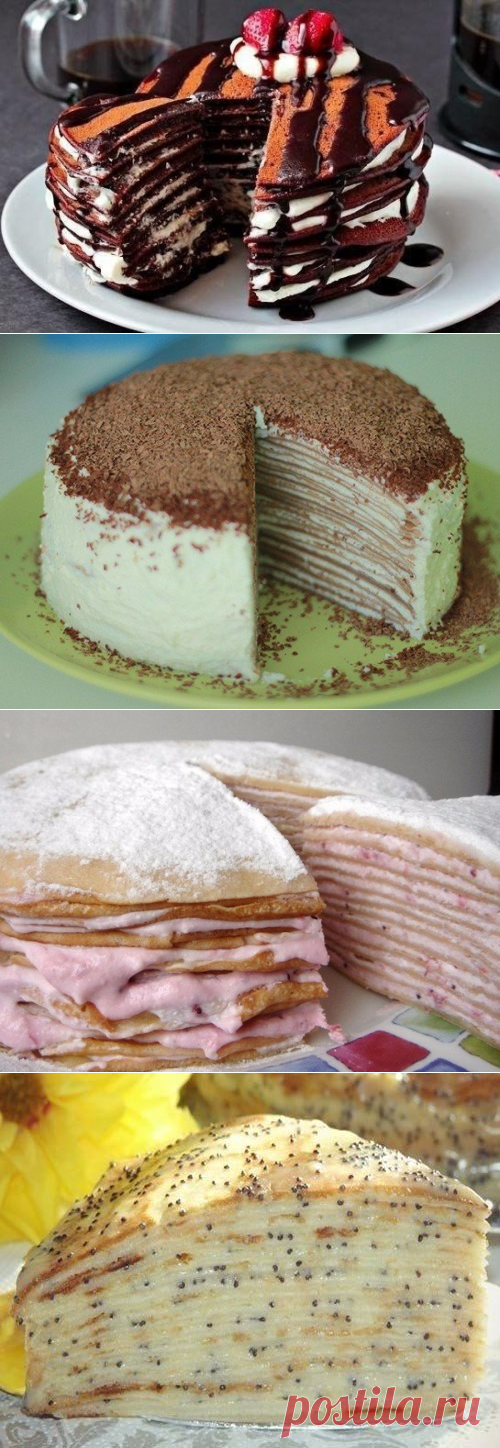 ТОП-9 очень вкусных блинных тортиков