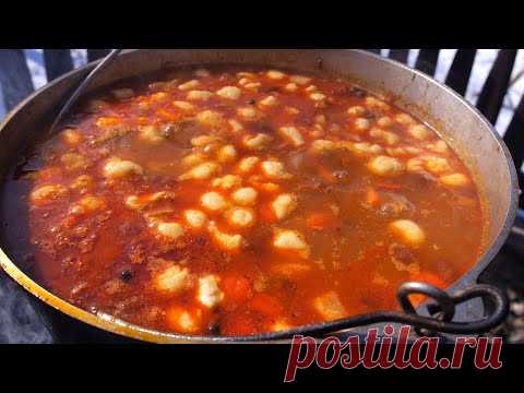 Этот Бограч всегда получается вкусный! Домашний рецепт бограча в казане на огне. Закарпатский бограч