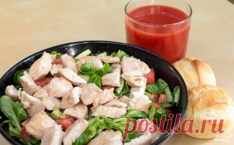 Легкий салат с курицей - пошаговый кулинарный рецепт на Повар.ру