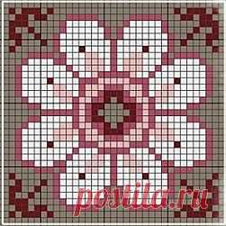 Pin by Patricia Acevedo on Mosaicos 2 (patrones cuadriculados) | Pint…