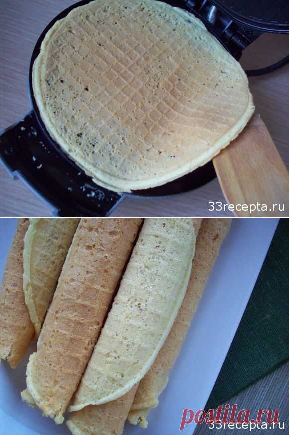 Хрустящие вафли-трубочки в электровафельнице