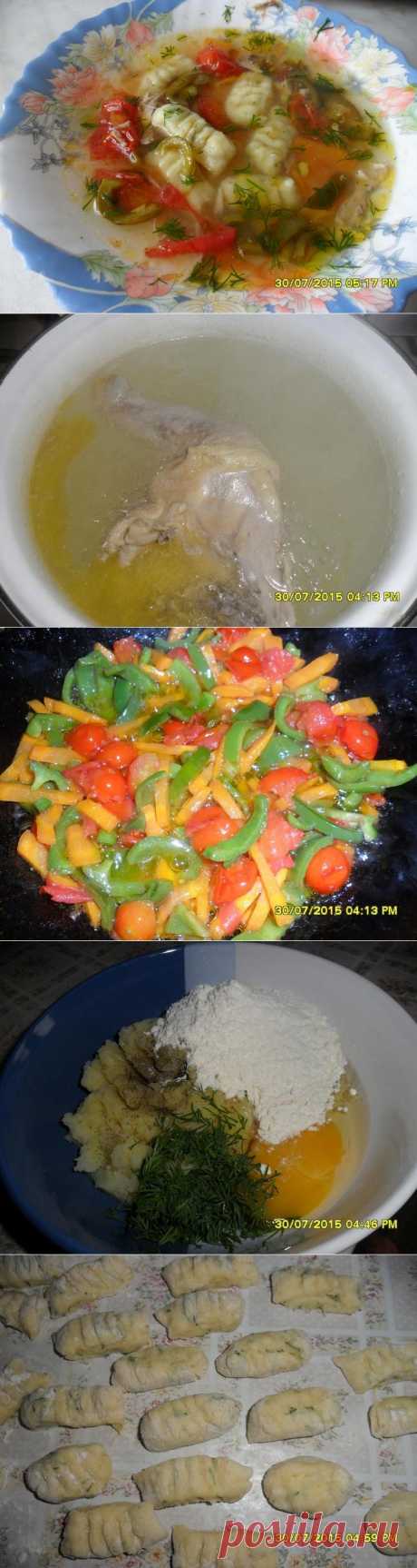 Куриный суп с картофельными ньоками