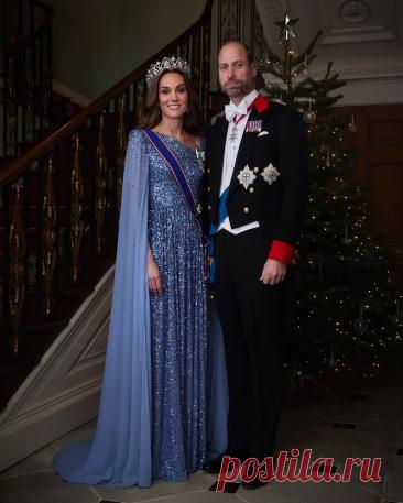 Банкет в Виндзорском замке: принцесса Уэльская в новой тиаре и новом платье