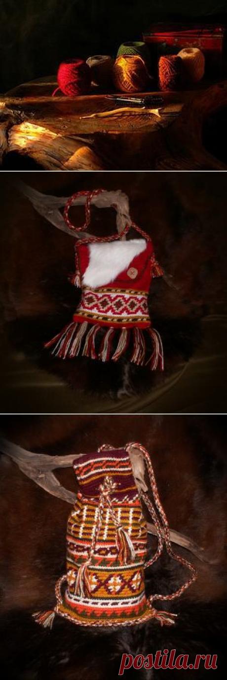 Вяжем рюкзачок с этническим орнаментом крючком - Ярмарка Мастеров - ручная работа, handmade