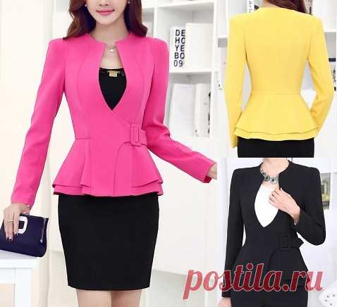 Blazer Peplum com fivela | DIY - molde, corte e costura - Marlene Mukai