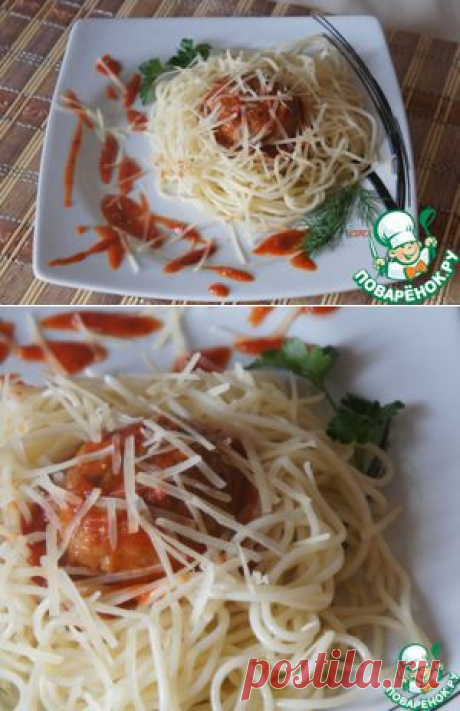 Паста с мясными шариками - кулинарный рецепт