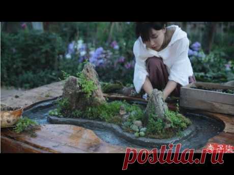 Wine table of winding canal—an exciting by-product of watching TV!这是一个看电视看出来的曲水流觞桌！丨Liziqi Channel