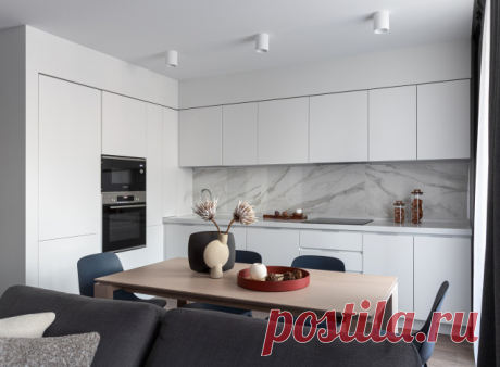 Houzz тур: Квартира-студия с уютной спальней в нише