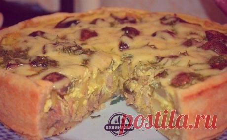 🍴 ПИРОГ С КУРИЦЕЙ И КАРТОШКОЙ / Свежие рецепты
